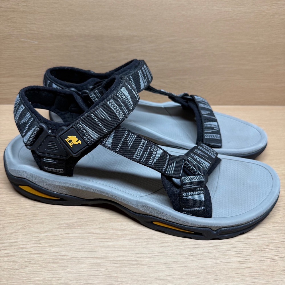 CAMEL CROWN Men's Hiking Sandals Size 12 Black Grey Athletic Outdoor Water Shoes